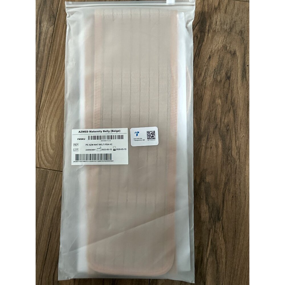 AZMED Maternity Belt Back Support - Adjustable belly band beige NEW - Picture 4 of 6